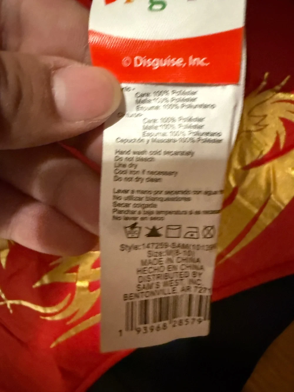 Kids dragon warrior costume